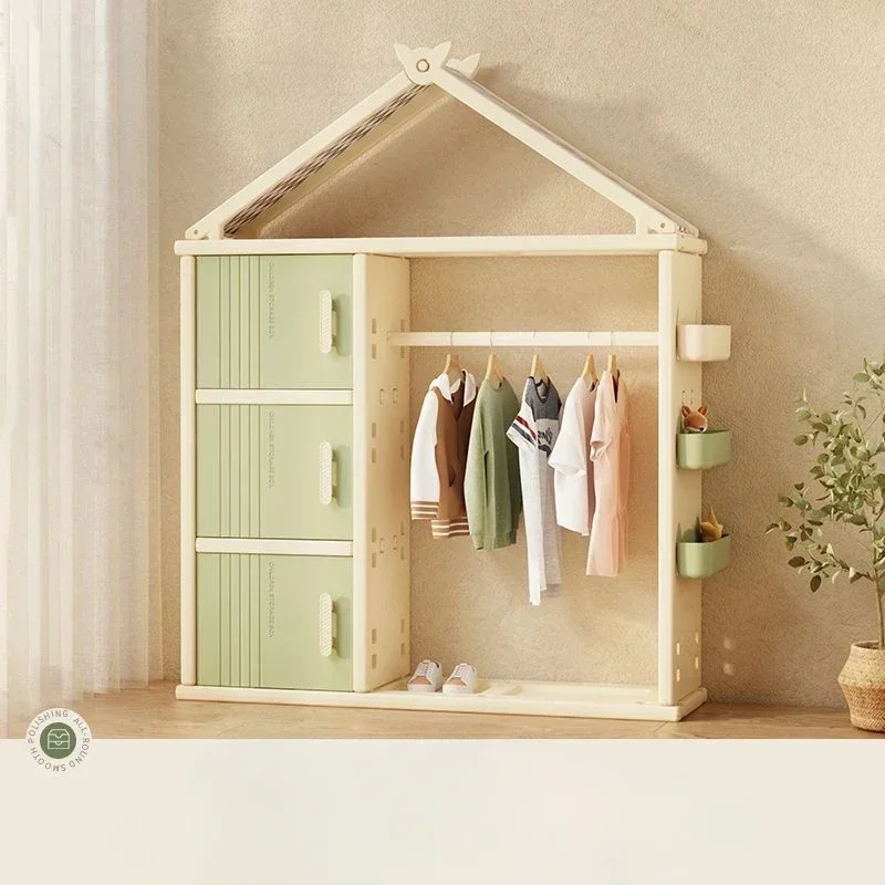 Baby wardrobe, children's toy classification and storage rack, children's wardrobe organization, household use