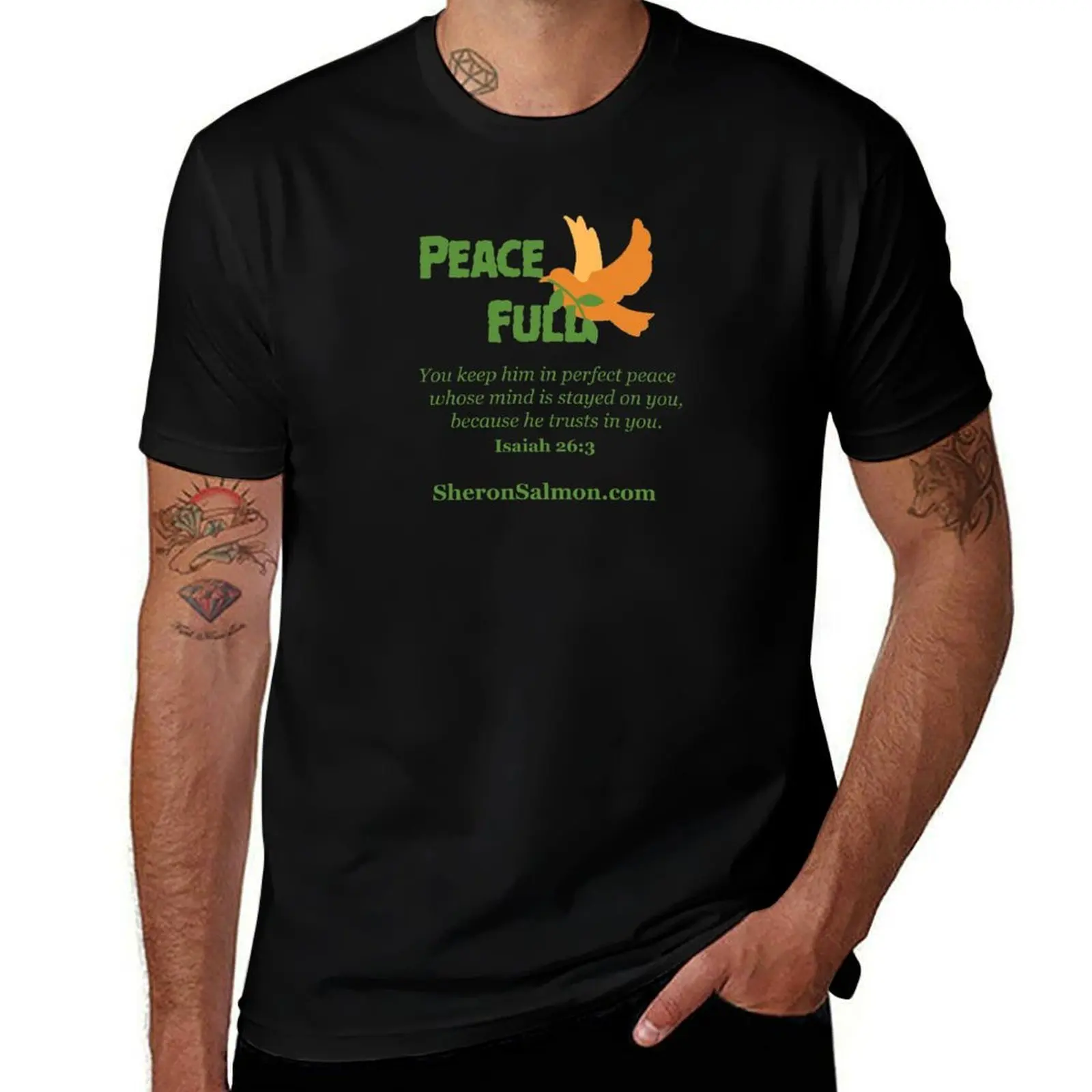 Isaiah 26:3 T-Shirt Water Resistant Casual T-Shirt