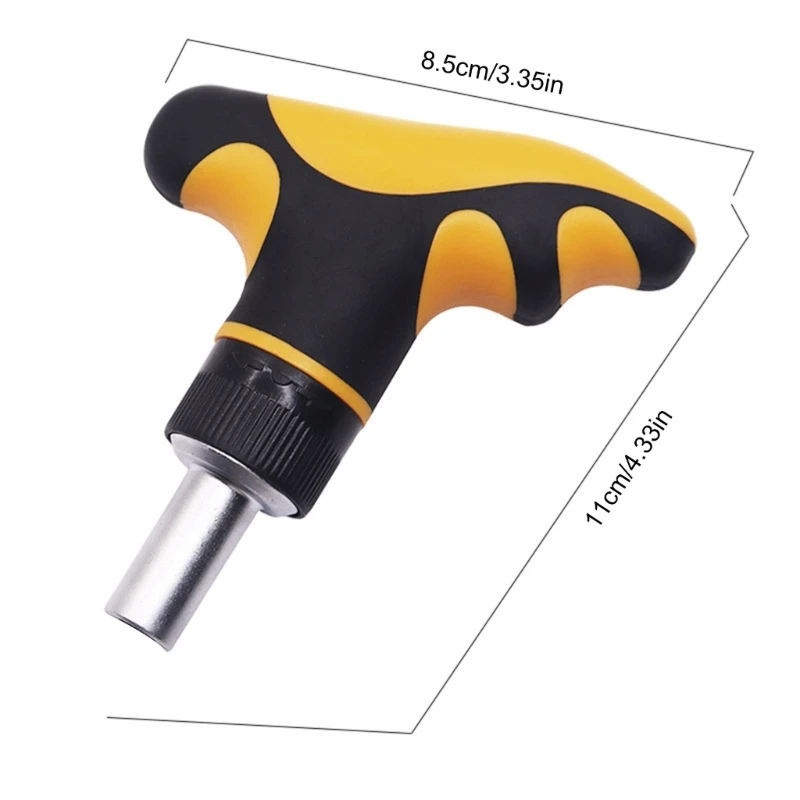 Cacciavite a cricchetto Indietro Cacciavite manuale con presa per punta da trapano A0KF