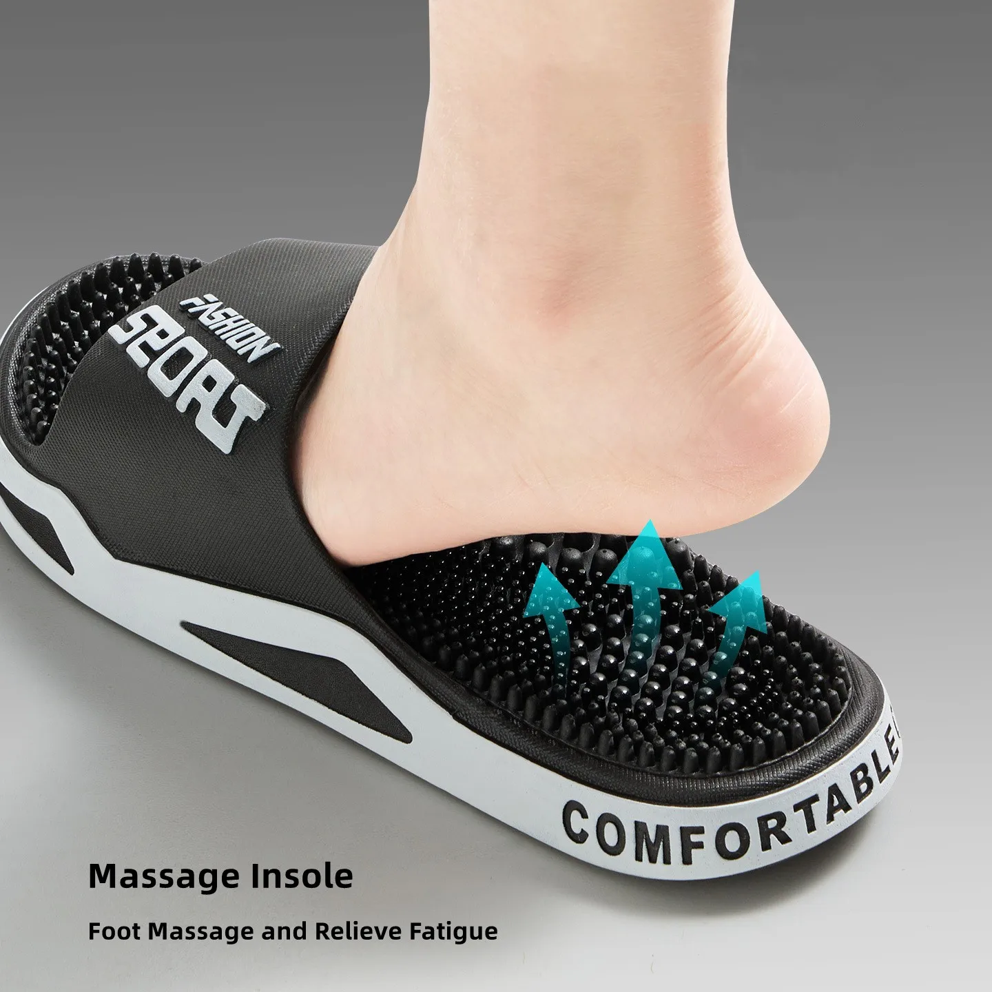 New Men Slippers Massage Slipper Summer Flats Fashion Flip Flops Outdoor Sandals Women Slides Non-Slip Couples Casual Home Shoes view 4