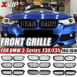 XVIP Chrome Diamonds Style Front Kidney Grilles For BMW 3 Series F30 F31 F35 2012-2019 320i 325i 328i Glossy Single Line Grills