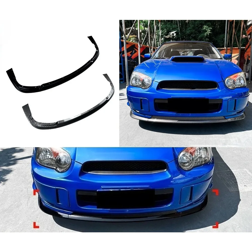 

For Subaru Impreza WRX STI GD GG 2004 2005 Front Bumper Lip Spoiler PU Protection Body Kit Exterior Styling Accessories Parts