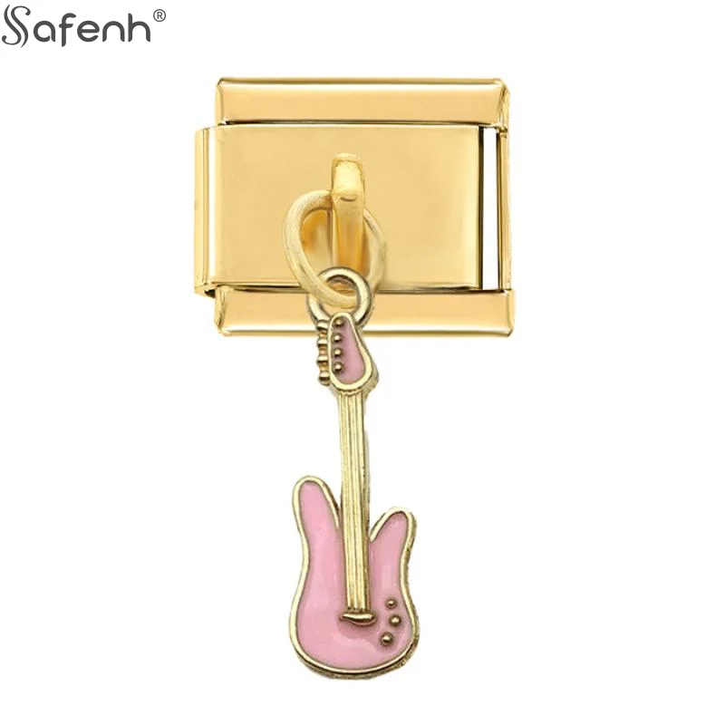 1 قطعة البلاستيك/الراتنج DIY صنع الخرز موضة الحلوى هريرة القوس الإيطالية سحر الروابط ل 9 مللي متر سوار الفولاذ المقاوم للصدأ مجوهرات #6