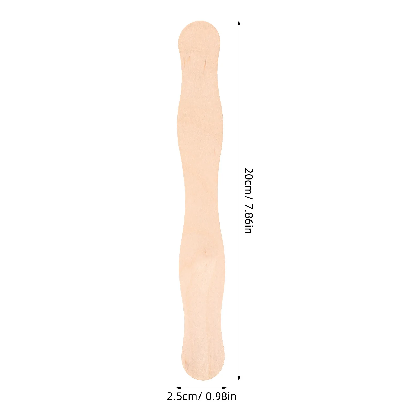 70Pcs Wooden Fan Handle Sticks Flat Wavy 8 Inch Craft Stirrers for DIY Fan Making Wedding Program Accessories Craft Paint Sticks
