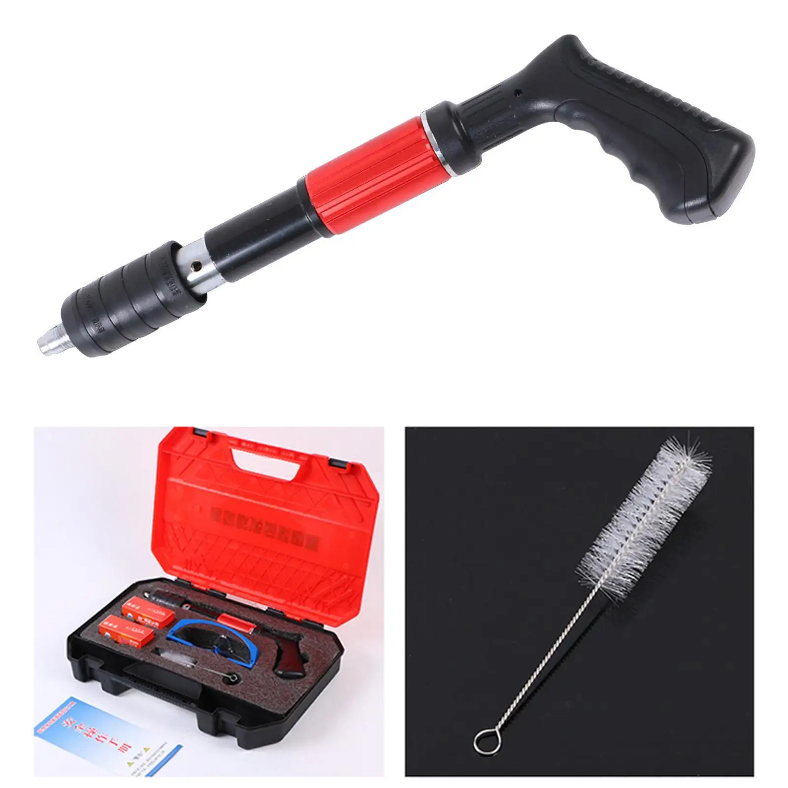 Mini Steel Nails Guns Rivet Tool Tijolo Wall Wire Slotting Device Decoração Home Rivet Gun Tufting Gun Wall Fastener Set