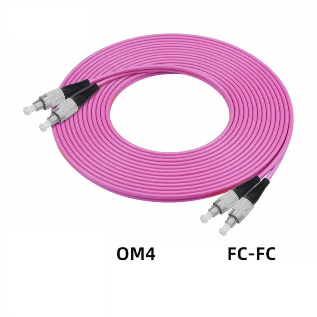 волоконный патч-корд FC-FC OM4 дуплекс 20 м 30 м 100 м FC DX Многомодовый кабель 1 м2 м3 м5 м7 м10 м оптоволоконная перемычка бесплатная доставка ELINK