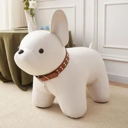 Cartoon Wood Ottoman Stool Animal Stool Changing Shoe Stool Animal Footstool for Living Rooms Bedroom Home Decor Stools