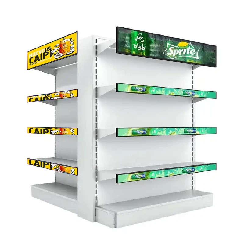 Tvision Customized Size Ultra Wide Ultra Thin Digital Signage Advertising Player Shelf Screen Stretched Bar Lcd Displays