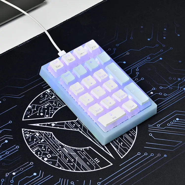Custom MiXingRen DK21 Wireless 3-Mode Mechanical Numeric Keypad, Hot-Swap Switches, for Laptop & Desktop Office Work
