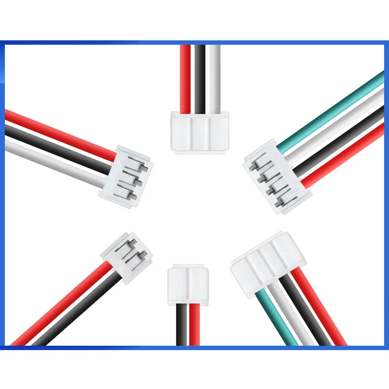 

JST EH 2.54 Connector Kit, Female Housing 2–10Pin with 22AWG Pre-Crimped Cables
