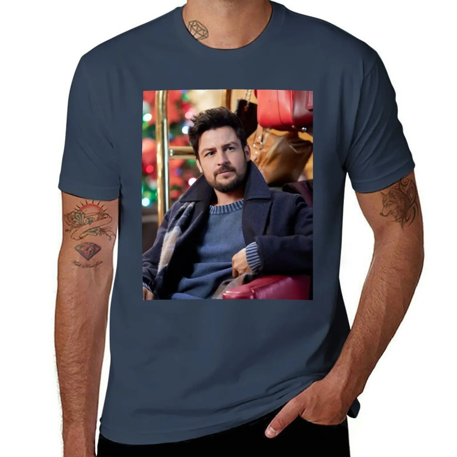 hynes Tyler handsome T-Shirt Christmas Casual Short Sleeve Top