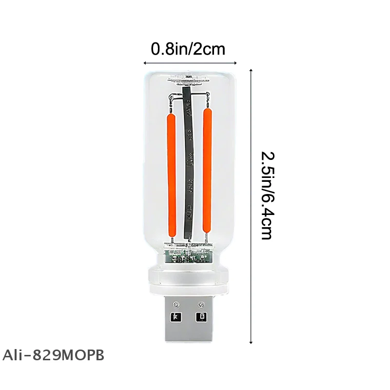 【S】أضواء السيارة الداخلية USB، 2025 مصابيح المزاج الداخلي المستوحاة من الرجعية الجديدة، مصابيح سيارة ريترو USB محمولة لغرفة النوم #6