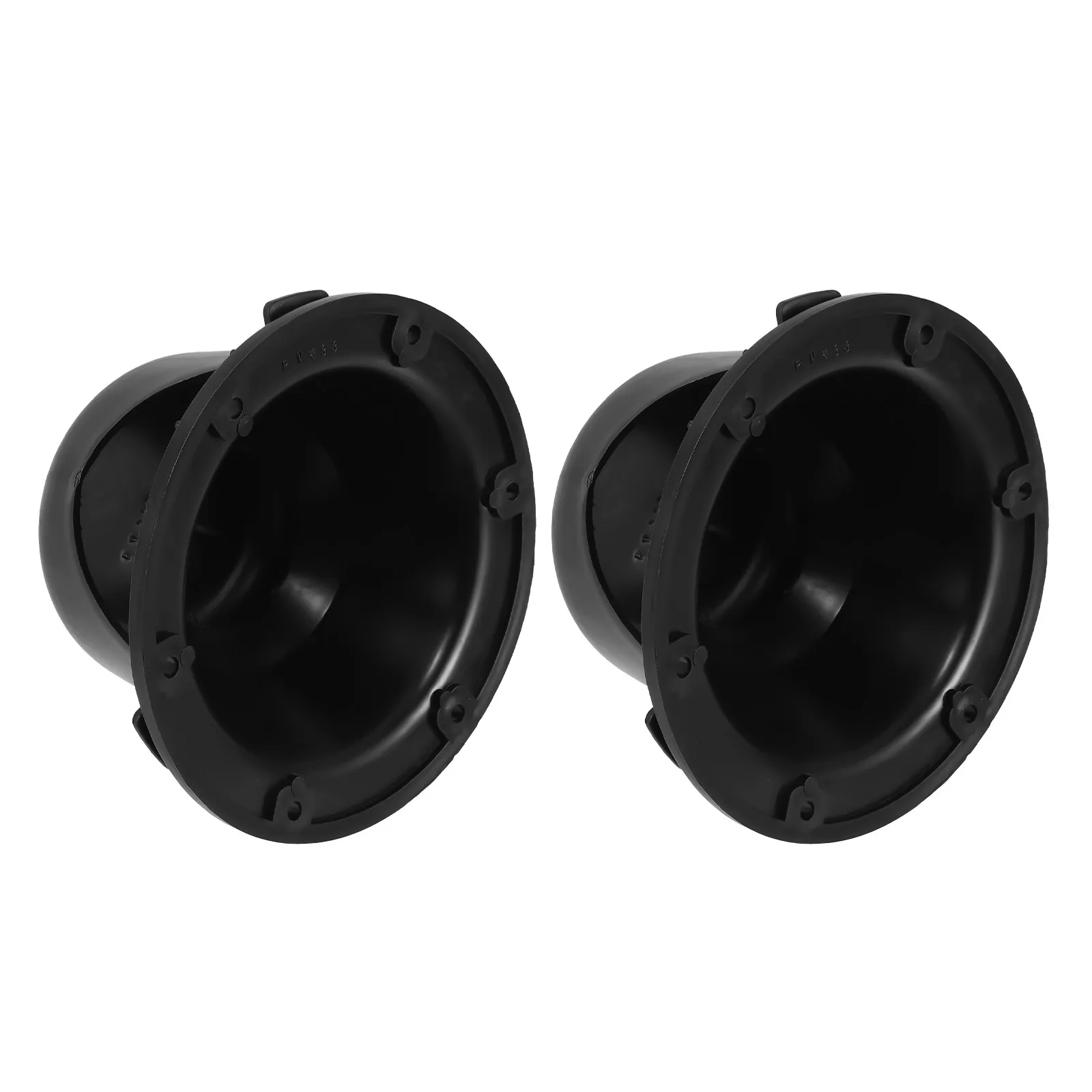 2Pcs Rv Roof Vent Cap Black Plastic Mushroom Cover for Trailer Camper Motorhome Roof Vent Protector Screws Rv Sewer Cap