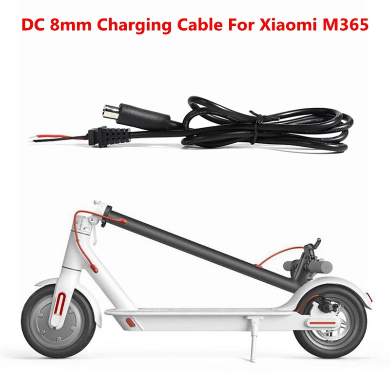 Dc 8mm scooter cabo de carregamento 42v 2a 3a 4a carregador linha saída para xiaomi m365 pro scooter elétrico carregador acessórios