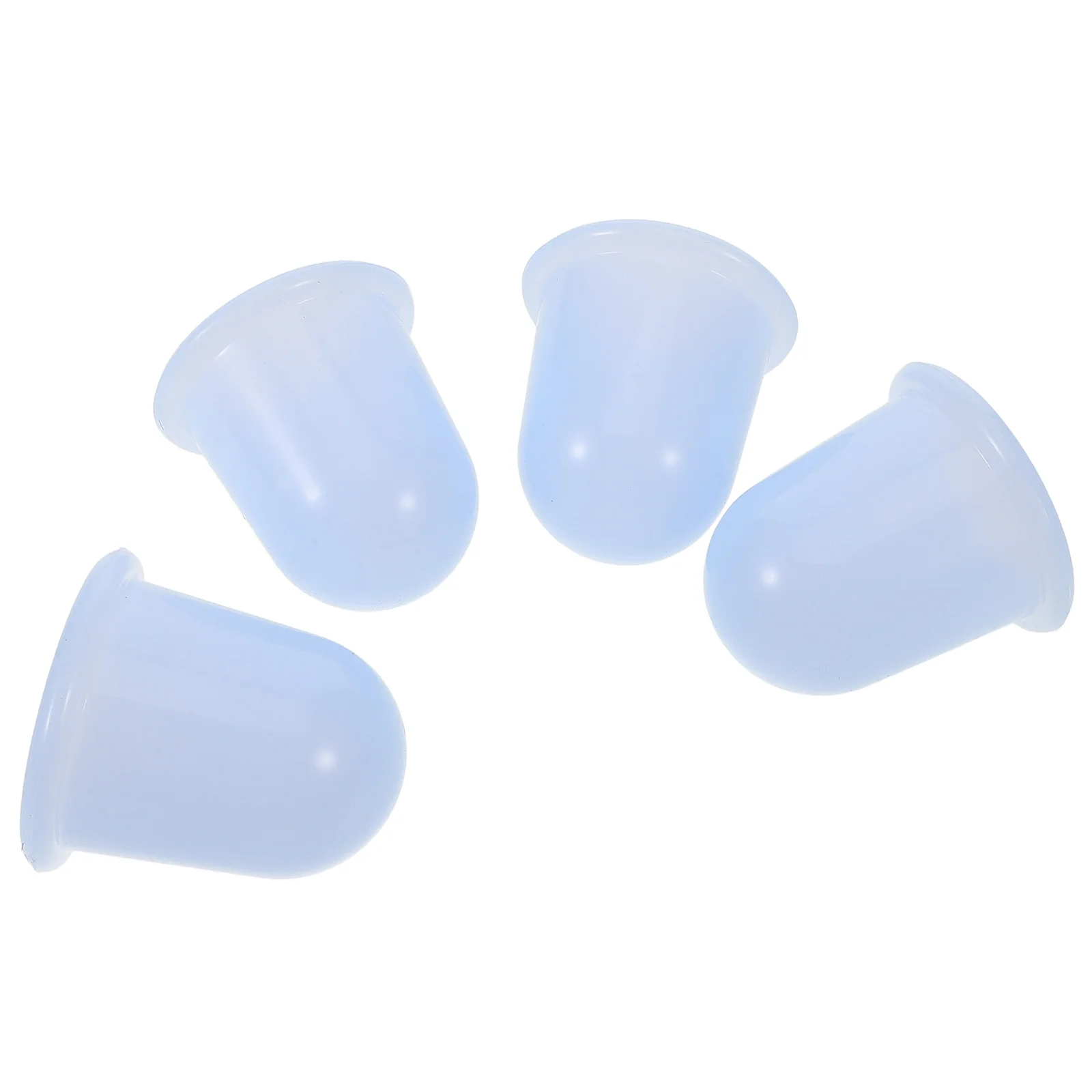 

4 Pcs Moisture Silicone Cupping Massage Vacuum Device 4pcs (Blue) Body Silica Suction Anti Cellulite