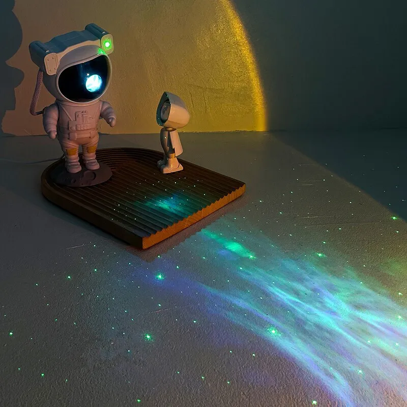 Astronaut Night Light Star Projector Bedroom Ambiance Ornament PlugIn spaceman Night Light