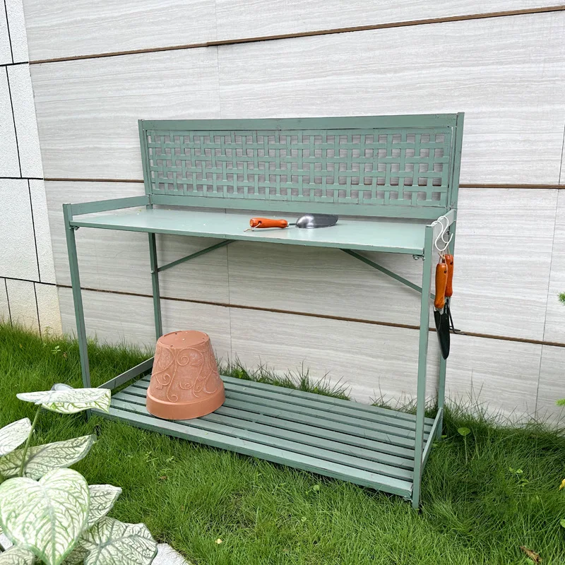 Outdoor flower rack, starting from one piece, balcony flower pot rack, gardening console, flower shop tool storage rack.