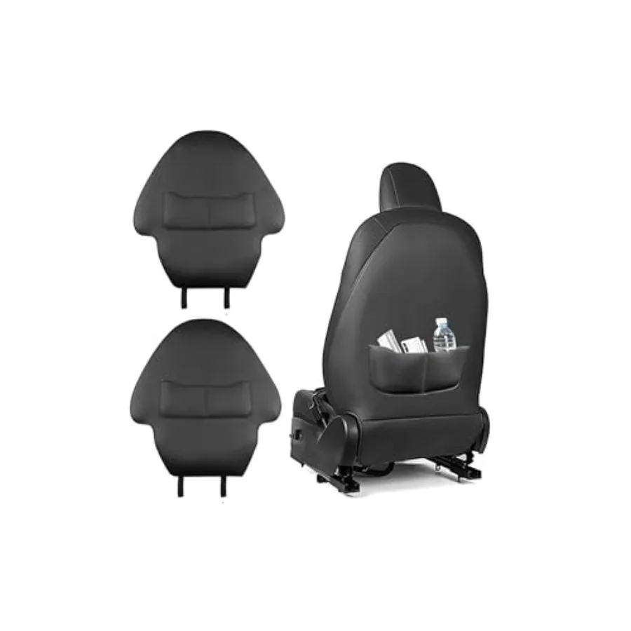 

for Tesla Seat Back Kick Protectors Model Y Juniper Model 3 Highland Accessories 2017-2026 Interior Leather Kick Mats Seat Cove