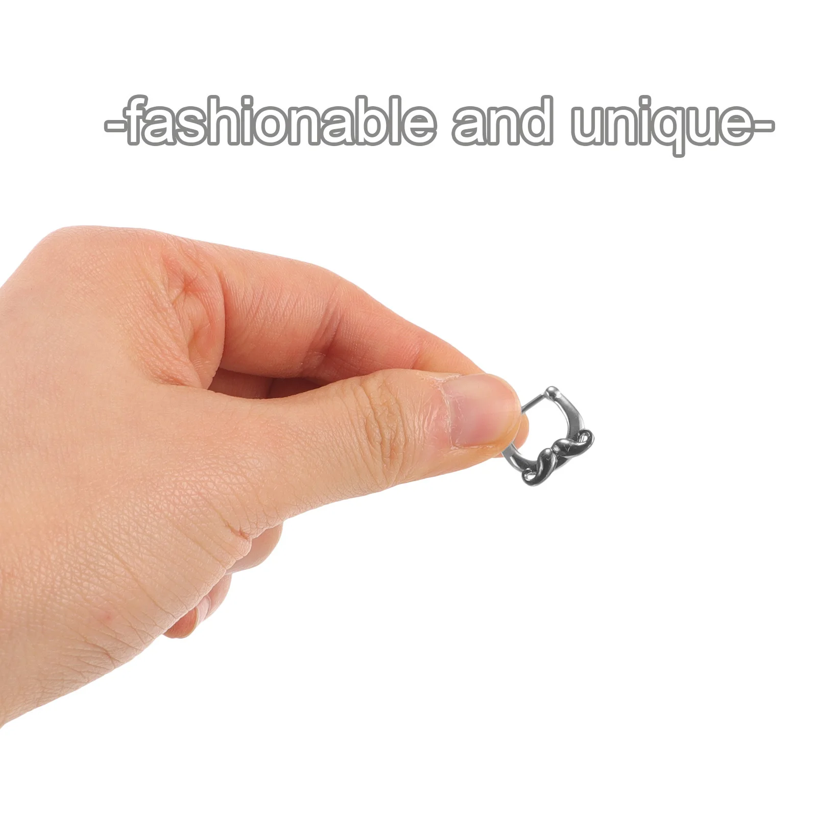 

1Pair Mustache Nose Ring Cuff Piercing Jewelry Women's Body Piercing Accessories Mustache Septum Ring Nose Hoop