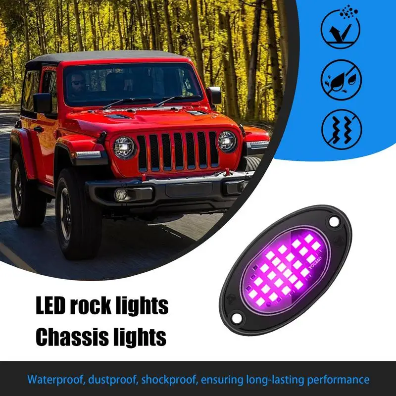 Car Chassis LED Light Truck Lights Waterproof Exterior 12V Pod Lights For Trucks Led Lights For Car Illumination Cars SUVs