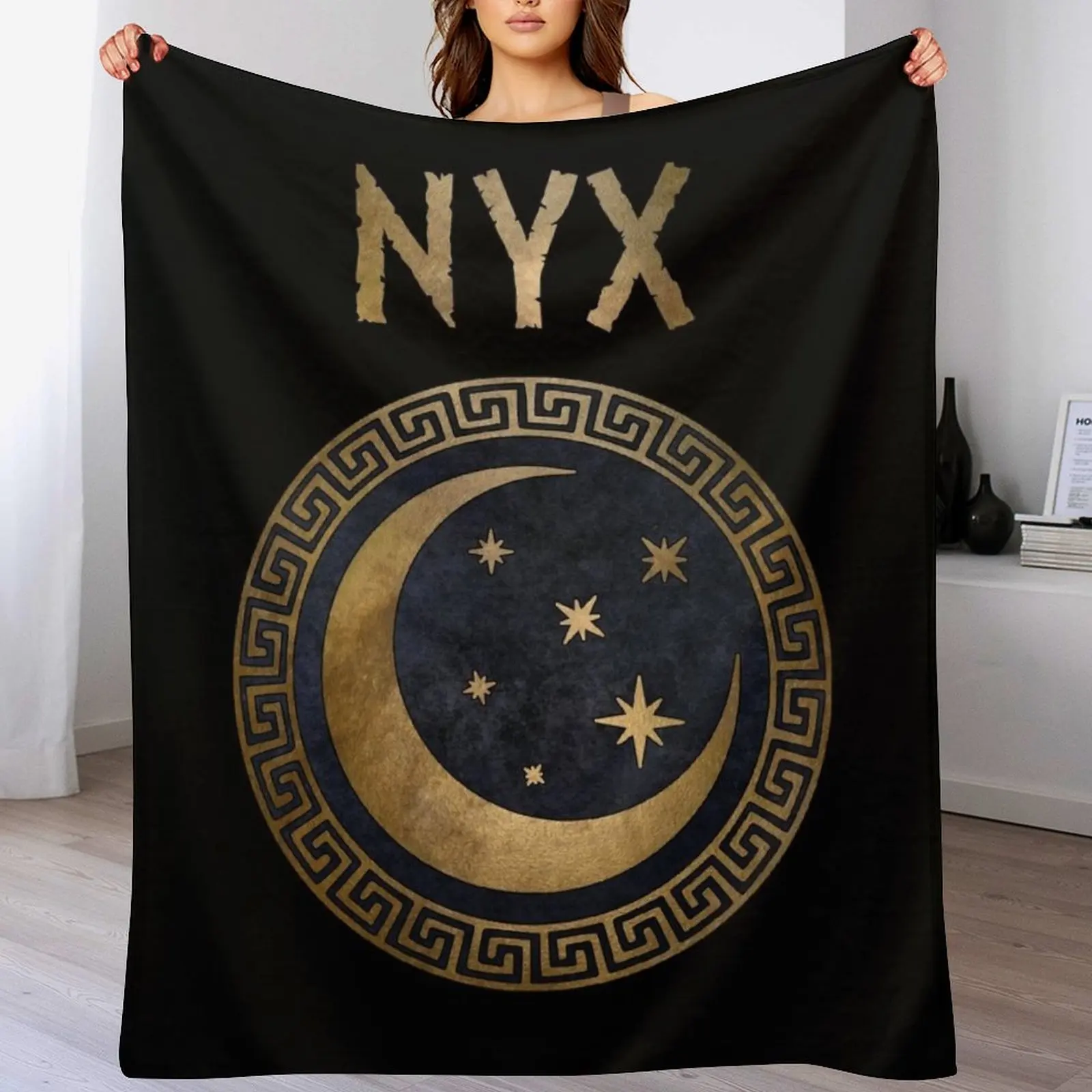 

Nyx Greek Goddess of Night Ancient Symbol Throw Blanket Tourist Blankets For Baby warm winter Blankets