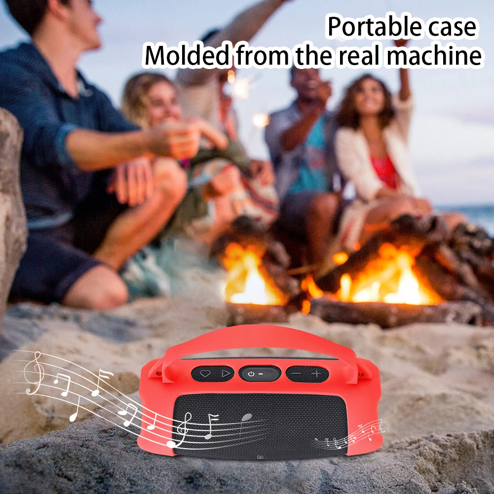 Silicone Case Cover for JBL Charge 5 Speaker Case Waterproof Travel Carrying Protective Case with Shoulder Strap for JBL Charge5