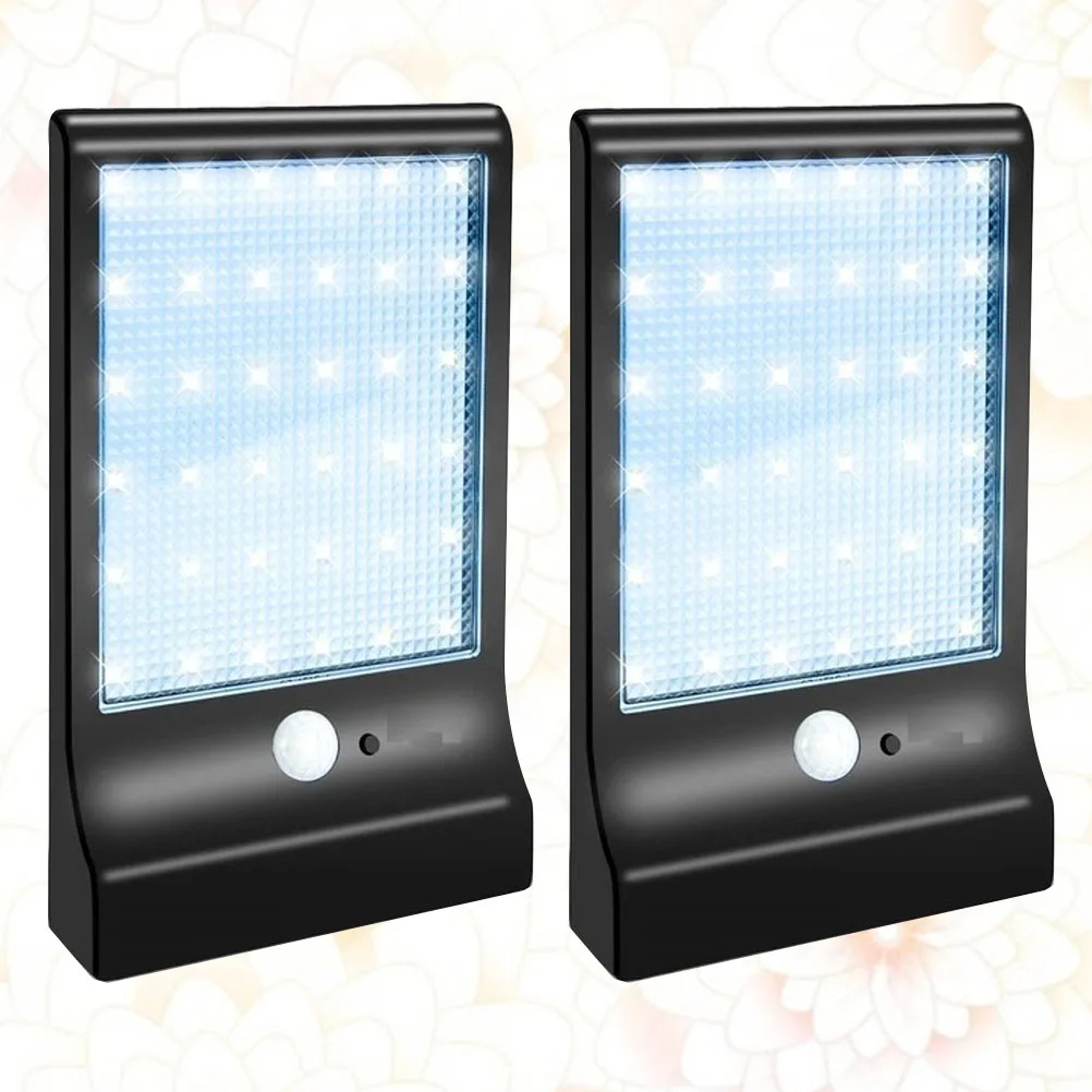

2pcs 36 Leds Solar Sensor Wall Light Outdoor Waterproof Solar Powered Yard Light For Garden Porch Deck Night Lighting Tool With