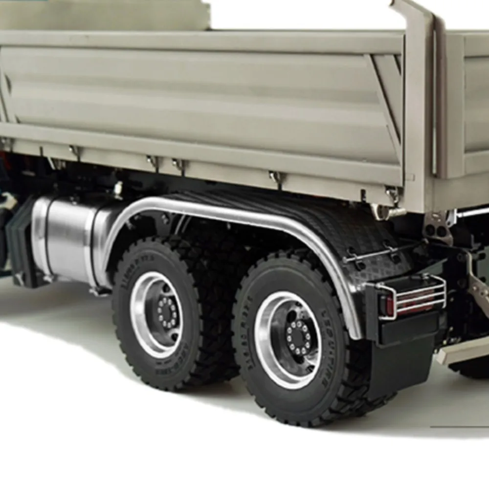 

6*6 LESU 3348 RC Hydraulic Dump Truck 1/14 Remote Control 3-way Tipper Dumper Model Painted Cabin Light Sound Set Toys THZH1218