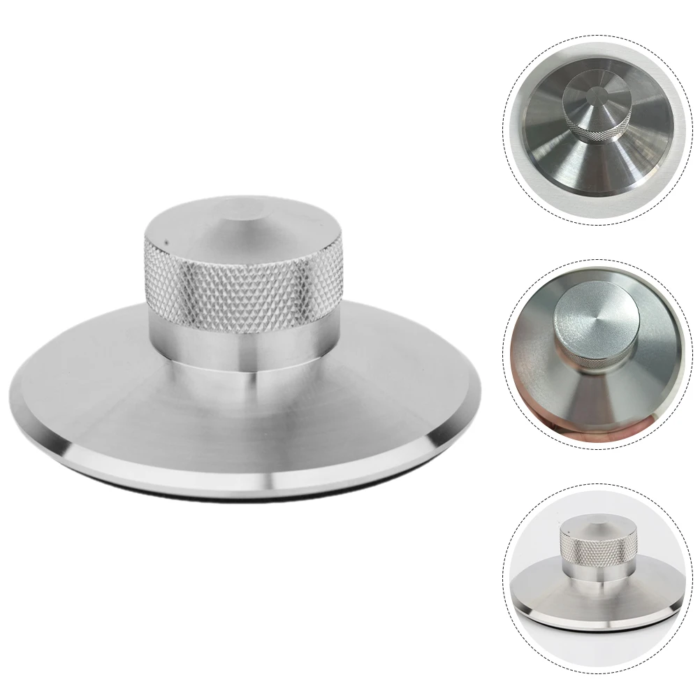 

Aluminum Record Weight Stabilizer Silver Color for Turntable Vinyl Accessories Shock Absorption Construction