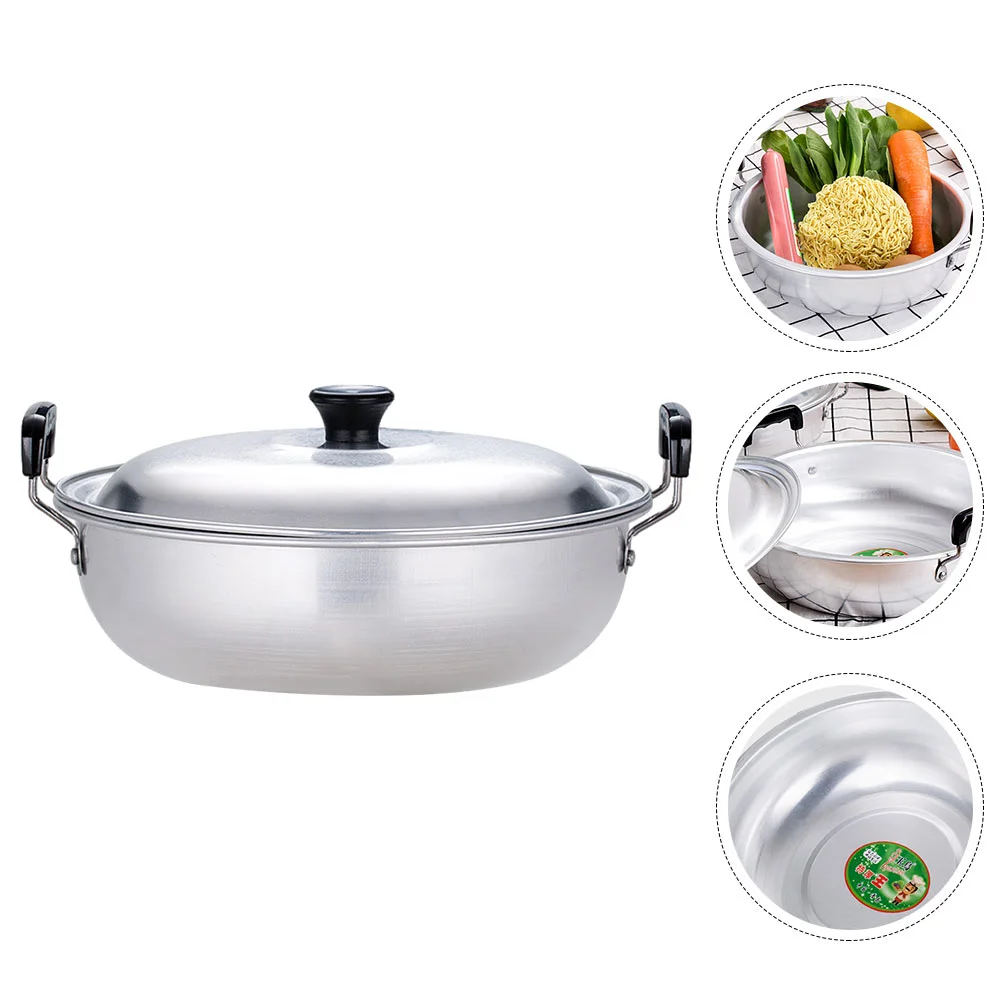 

Thickened Aluminum Soup Pot Steamer Household Kitchen Cookware Stew Saucepan