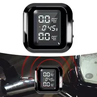 Motorcycle Tire Pressure Monitor Digital Display External Motorcycle LCD Wireless Tyre Temperature Tire Pressure Monitor Alarm