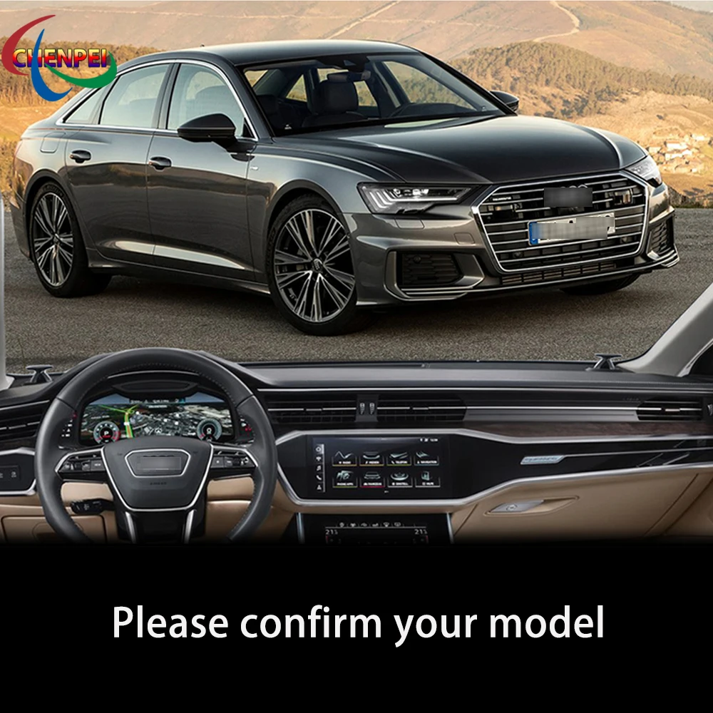 

Противоскользящий коврик с защитой от УФ-лучей для Audi A6 C8 2019-2020, чехол для приборной панели, защитная накладка от солнца, автомобильные аксессуары