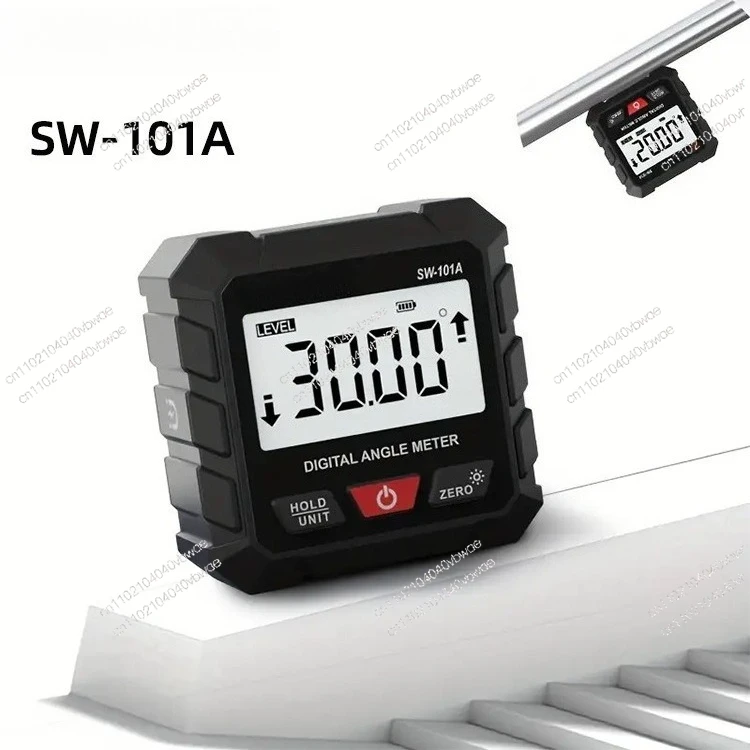 SW101A Digital Display Electronic Angle Ruler Inclinometer, Slope Measurement Level