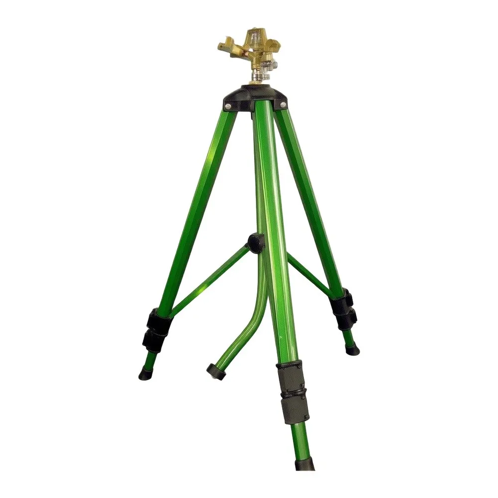 for Adjustable height aluminum alloy garden sprinkler with 360 degree rotating tripod base for garden use for Adjustable
