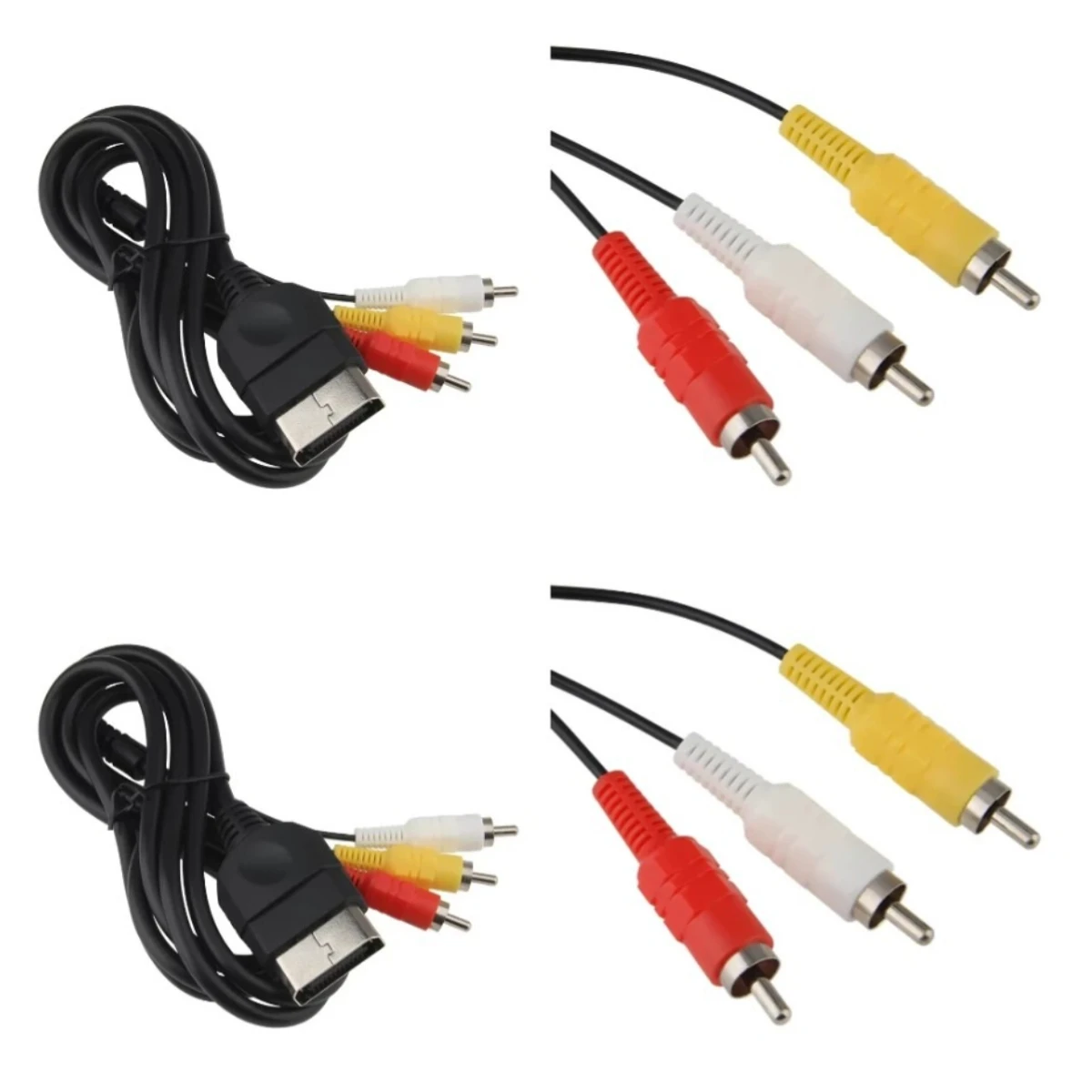 

10pcs/lot 1.8m RCA to Composite Cable AV Line Audio Video Cord for Classic Original Xbox Console Game Accessory