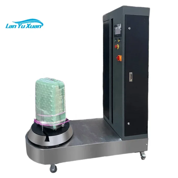 Stretch Film Wrapper Packaging /Packing Airport Luggage Wrapping Machine