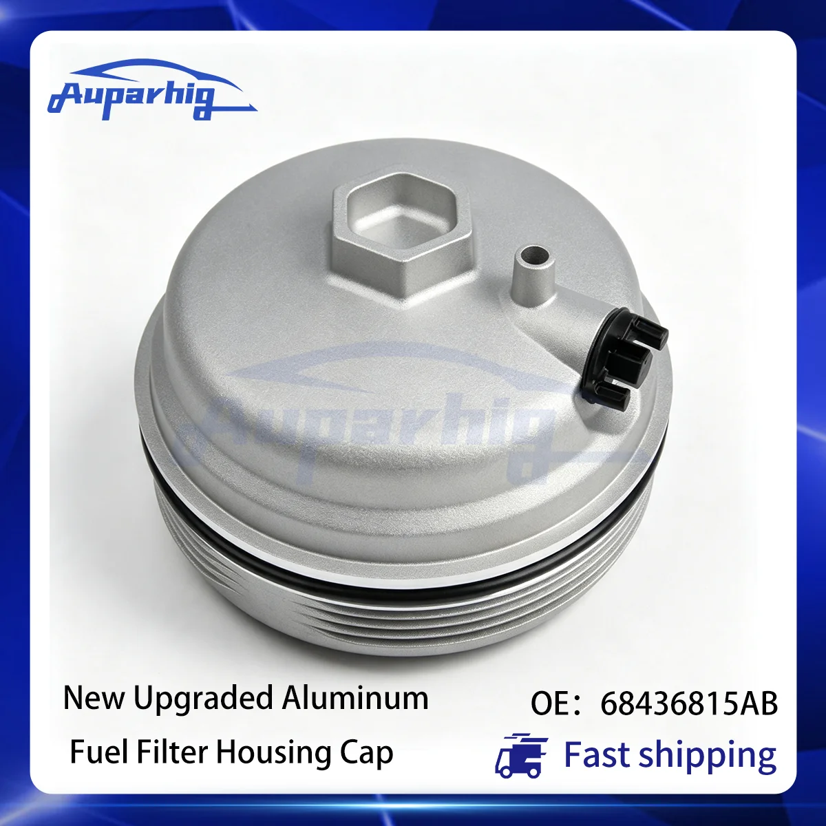 Auparhig Brand New Upgraded Aluminum Fuel Filter Housing Cap For Dodge Ram 2500 3500 6.7L Cummins Diesel OE 68436815AB Auto Part