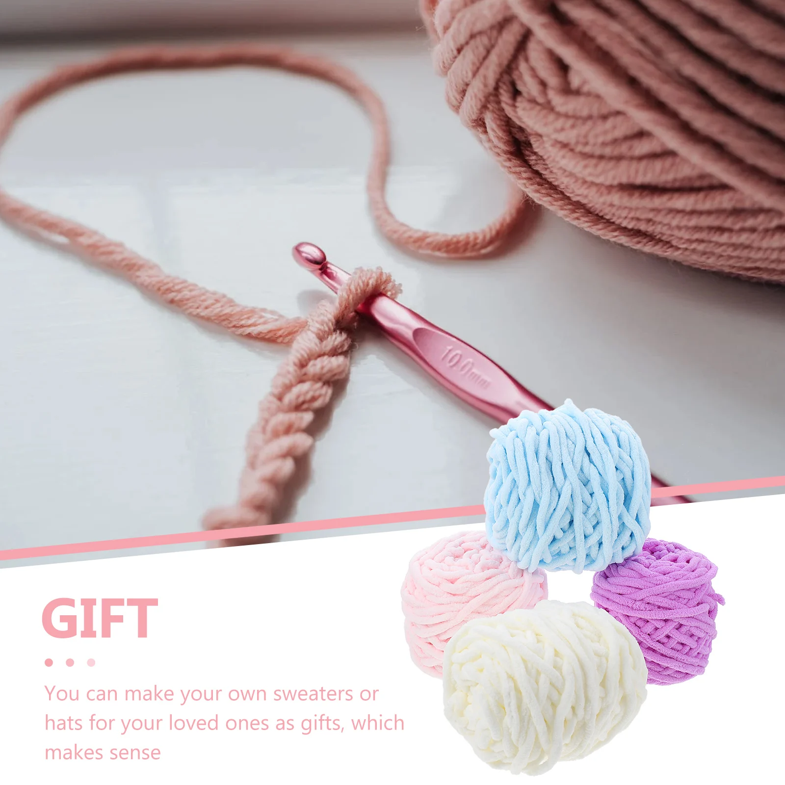 

Woolen Line Hand Knitting Yarn Cotton Crochet Yarn Durable Safe Long Time Use Scarf Knitting Yarns Handcrafts Craft Yarns