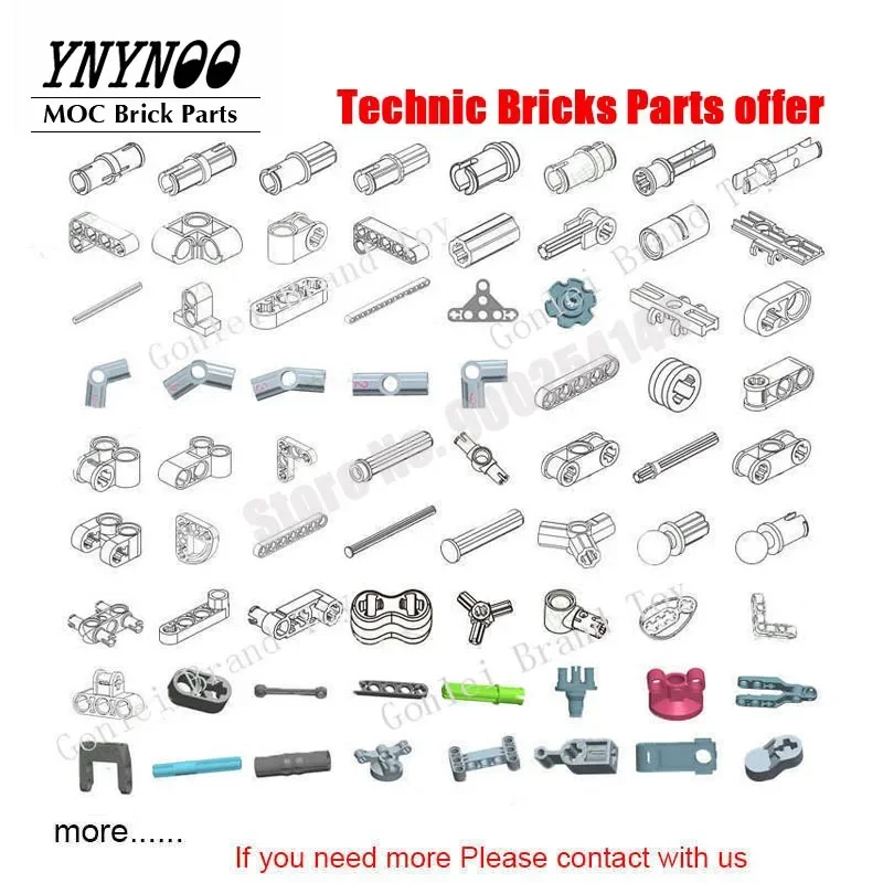 Extra Fee/ MOC Technical Brick Parts/ PDF Instructions offer/ Classic customization/ Special needs Building Blocks DIY Toys