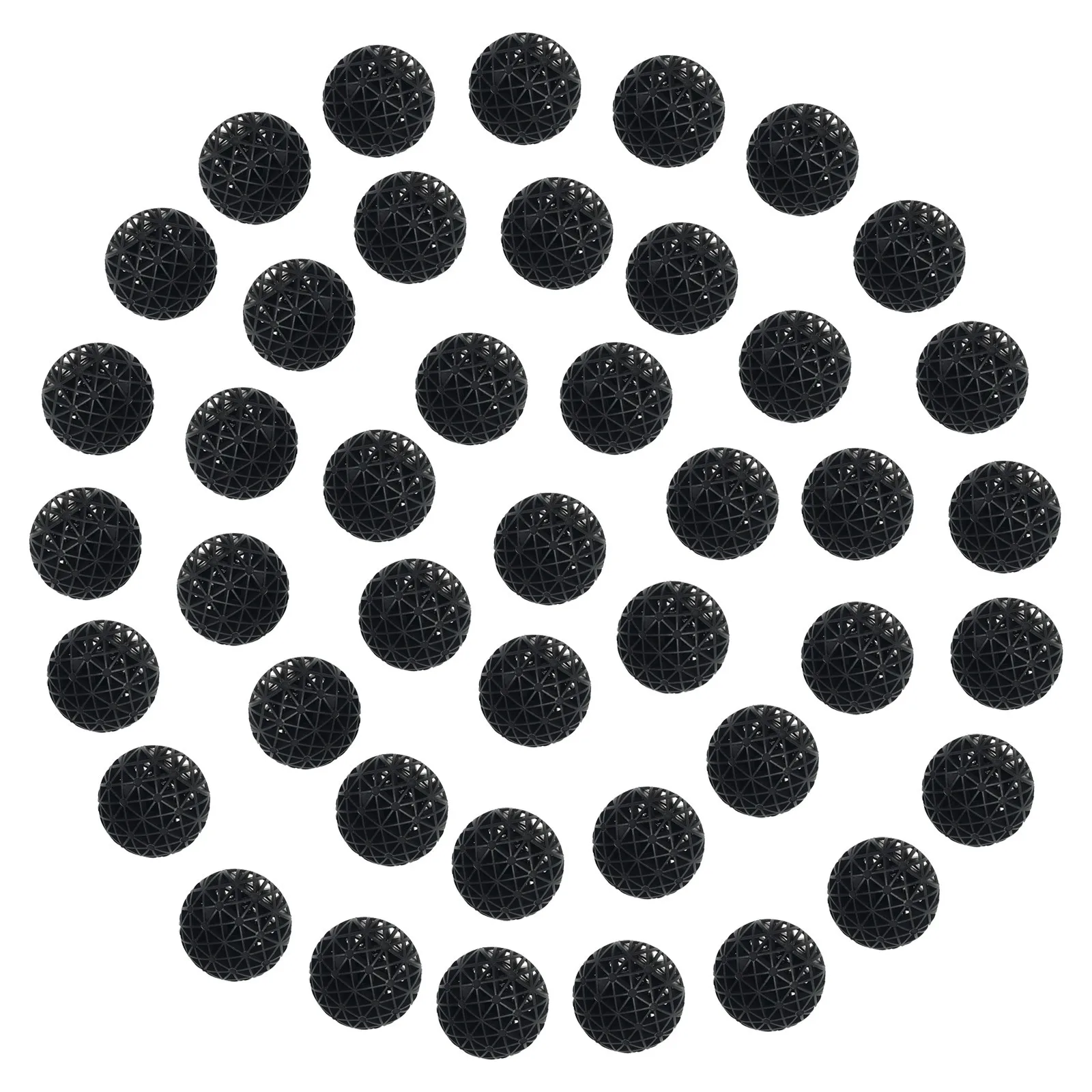 

100pcs Bio Balls For Aquarium Filter Reusable Small Filter Balls With Cotton Purify Water Fish Tank Filtering Media Pond