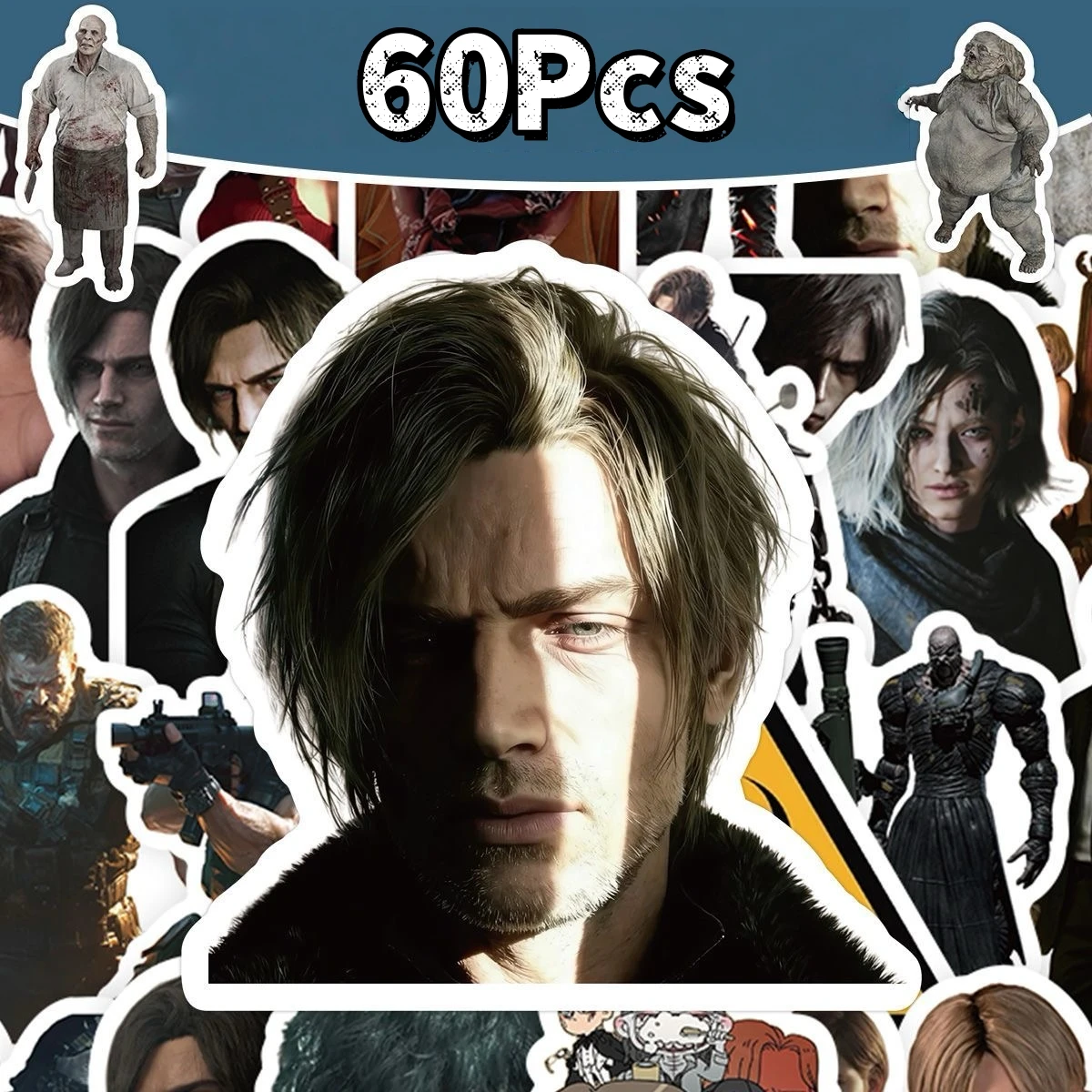 

60/120Pcs Cool Resident Evil Stickers DIY Stickers Scrapbooking Phone Luggage Skateboard Waterproof Decals
