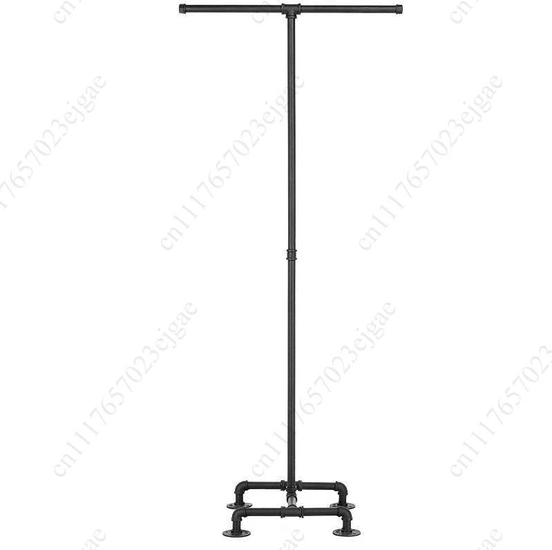 Industrial water pipe hanger, floor hanging hanger, simple bedroom and household pocket rack