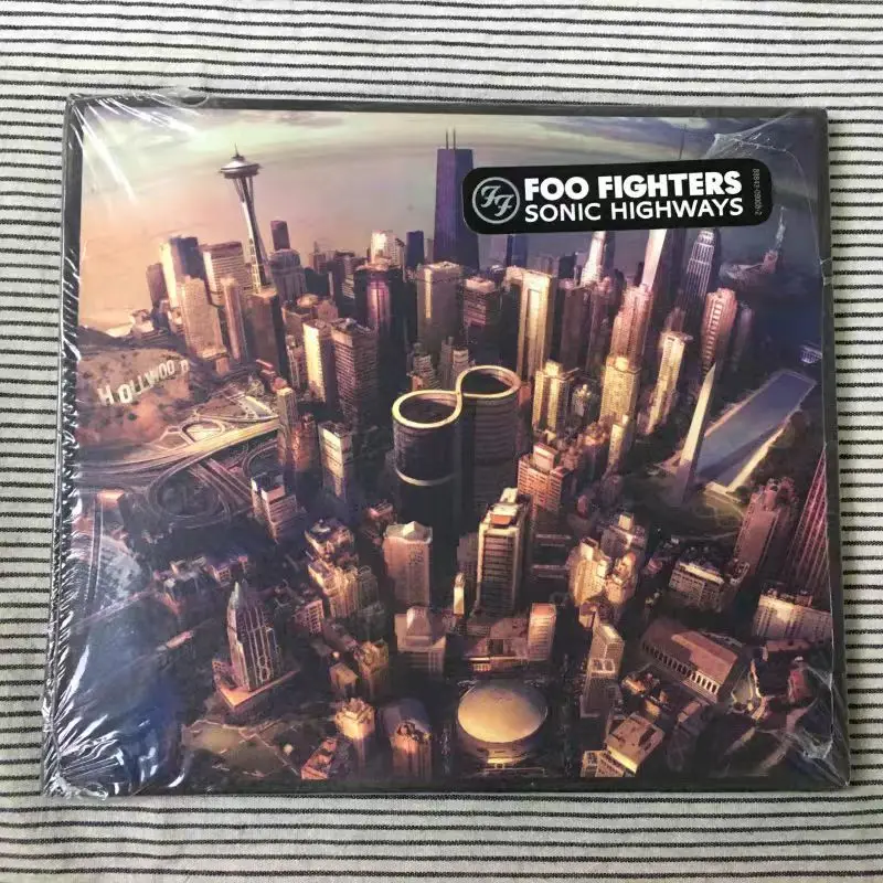 CD Foo Fighters – Sonic Highways, 8º CD de estudio, 2014, Post-Grunge/Hard Rock, 8 pistas, Roswell/RCA, Butch Vig, 10 de noviembre de 2014