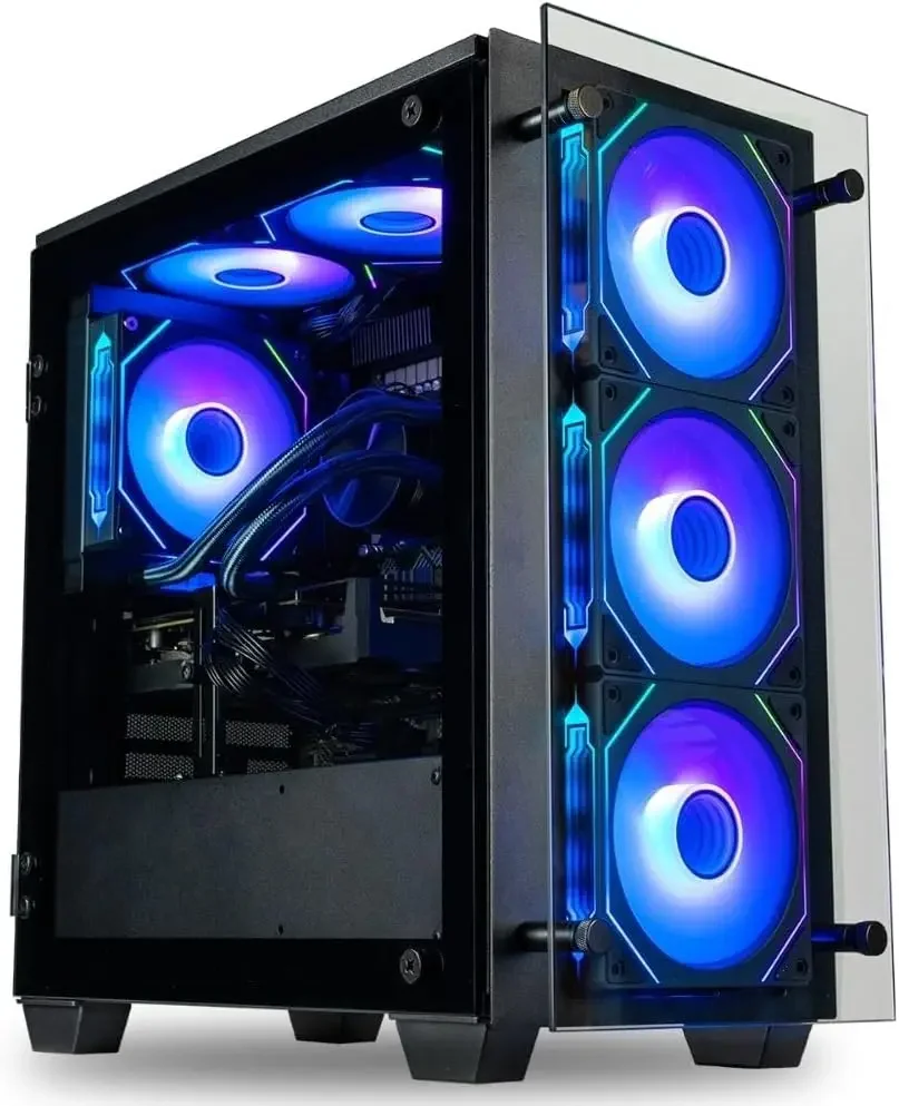 Stratos Micro Rtx 5090, Ryzen 7 9800X3D, 96Gb Ddr5 Ram, 4Tb Nvme Ssd, Gaming Desktop Pc W/ Windows 11 Pro, 3-Year Warranty
