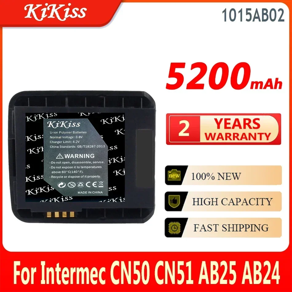 

5200mAh KiKissl Battery 1015AB02 For Intermec AB25 AB24 CN50 CN51 Bateria High Capacity