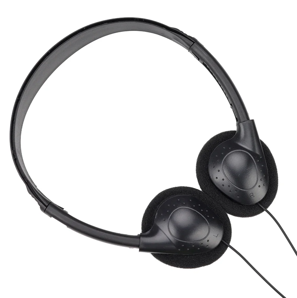 100 قطعة 3.5 مللي متر جاك التوصيل سماعات أذن سلكية باس ستيريو فوق الأذن سماعات مع ميكروفون للكمبيوتر MP4 الهاتف الذكي الأطفال هدية