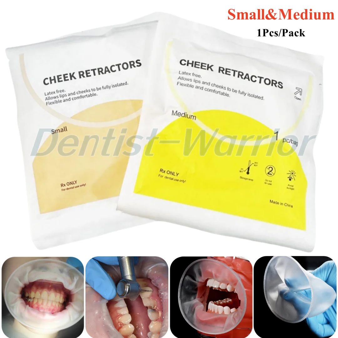 

New Size Dental Rubber Mouth Opener O Shape Expander Cheek Retractors Orthodontic Oral Lip Cheek Retractor Small/Medium