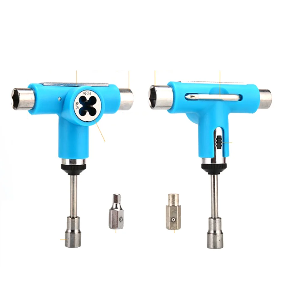 

All-in- -Tool Skateboard Tool Portable Multifunctional Heavy Duty Steel ABS for Skateboards Longboards Mini Skateboards