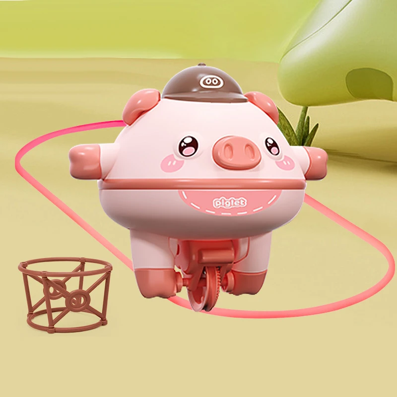 Novelty Tightrope Walking Tumbler,Cute,Balanced Pig Toy Gyro Cute Balance Pig Piglet Pig Walking Tightrope For Kids