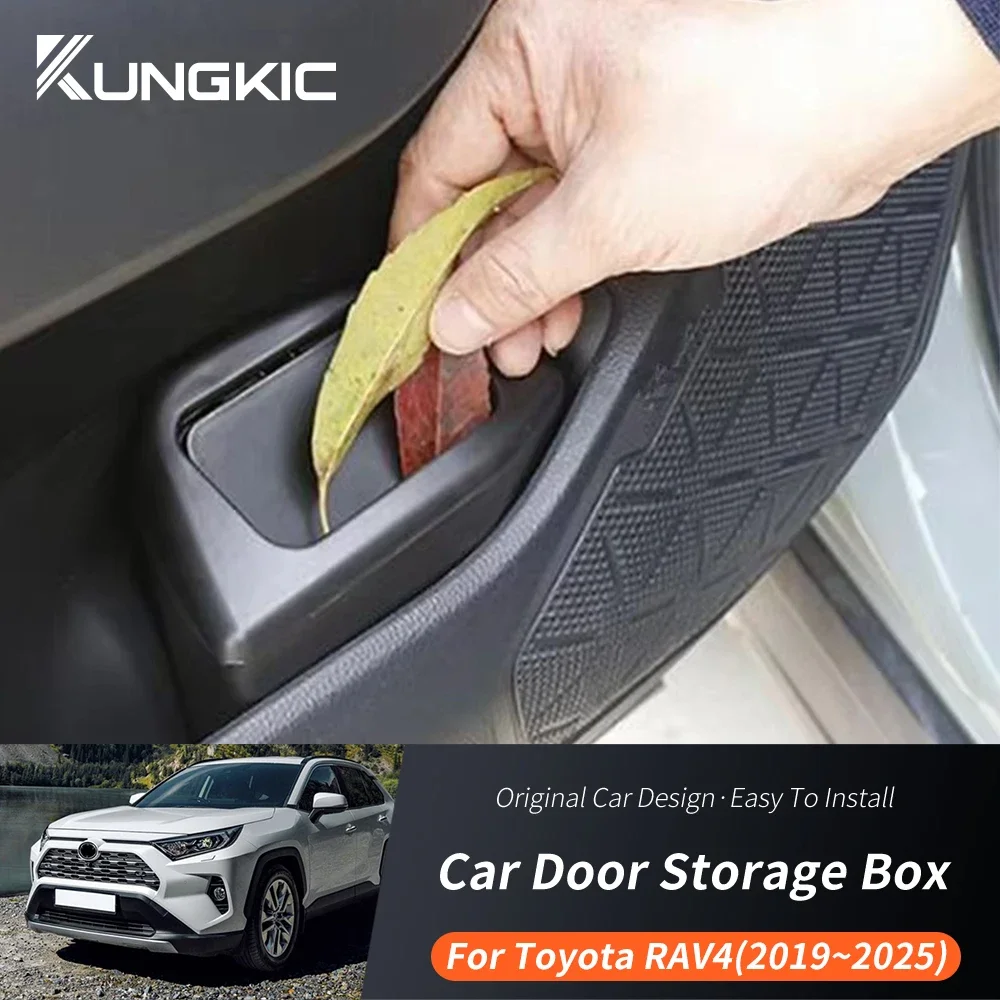 

For Toyota RAV4 RAV4 RAV 4 2019-2025 Car Trash Bin with Lid for Storage and Organize, Trash Can Plastic Garbage Can Auto Parts